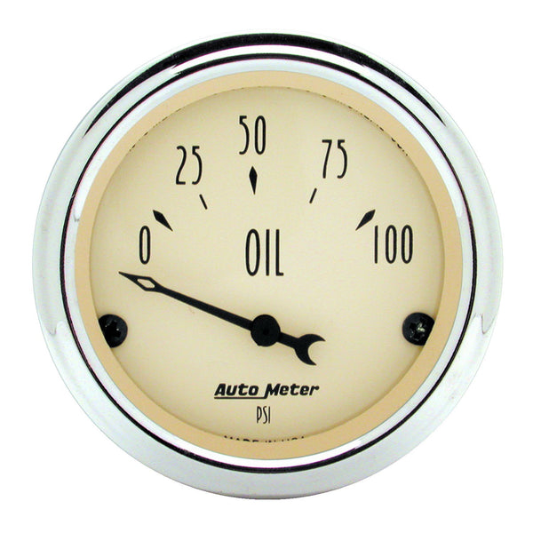 AutoMeter Products 1809-M Gauge Kit; 5 pc.; 3 1/8in./2 1/16in.; Elec. km/h Speedometer; Antique Beige