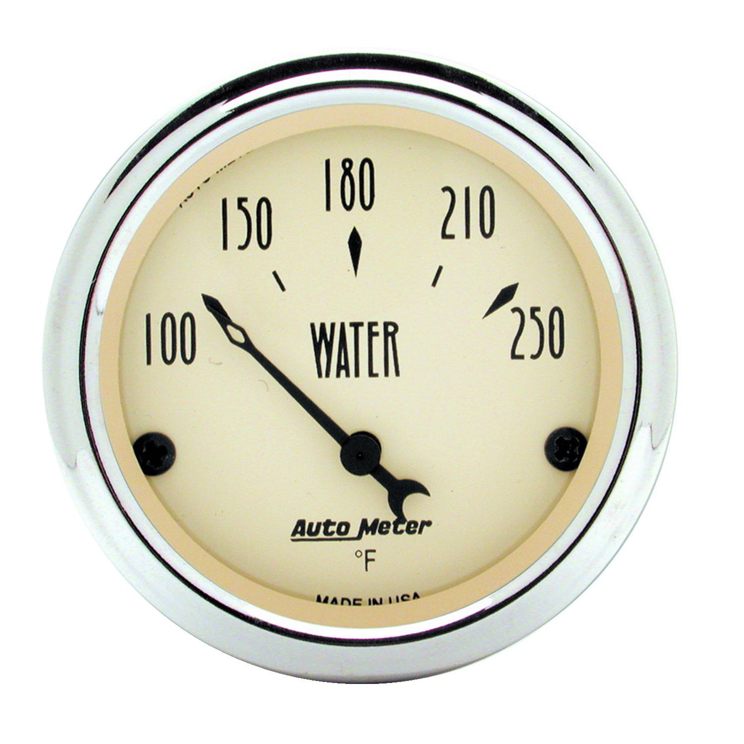 AutoMeter Products 1837 Gauge; Water Temp; 2 1/16in.; 250° F; Elec; Antique Beige
