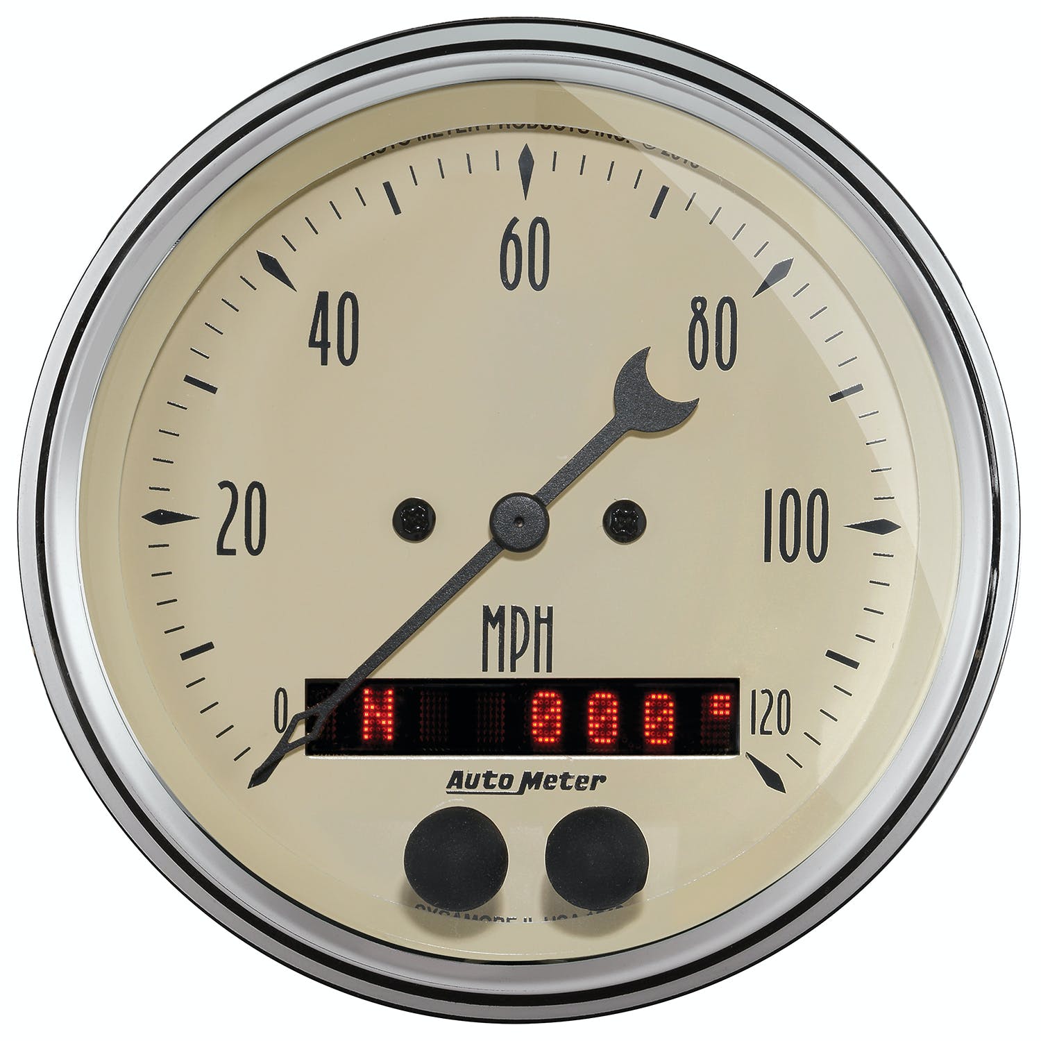 AutoMeter Products 1849 GPS Speedometer, Antique Beige 120 mph