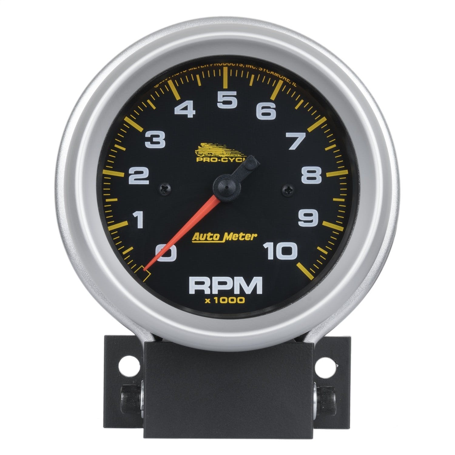 AutoMeter Products 19202 Gauge; Tach; 3 3/4in.; 10k RPM; 2/4 Cylinder; Black; Pro-Cycle