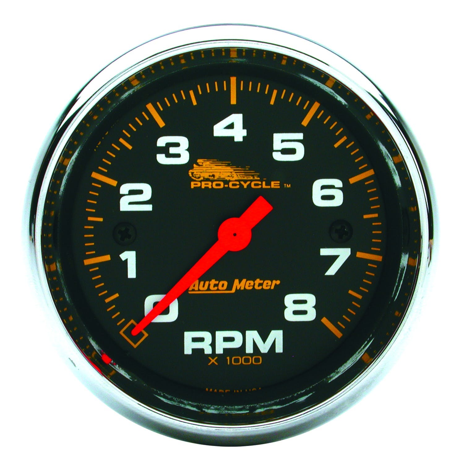 AutoMeter Products 19304 Tachometer Gauge, Black-Pro Cycle 2 5/8, 8K RPM, 2and4 Cylinder