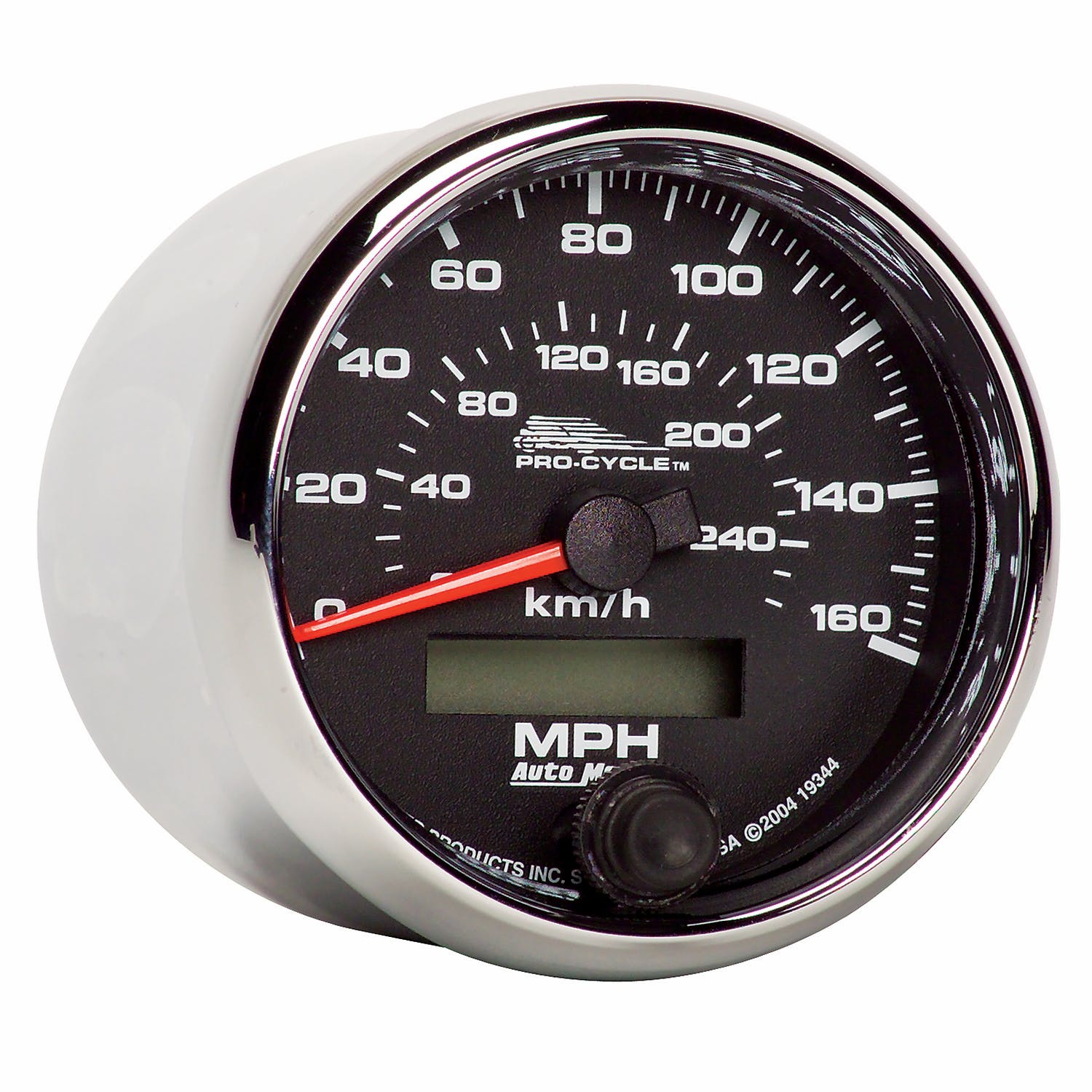 AutoMeter Products 19344 Speedometer Gauge, Electric Black-Pro Cycle 2 5/8, 160 MPH/260KMH