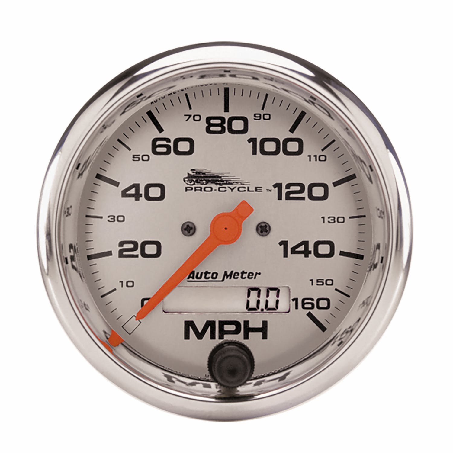 AutoMeter Products 19356 Gauge; Speedo; 3 3/4in.; 160 MPH; ELEC; Silver; PRO-CYCLE