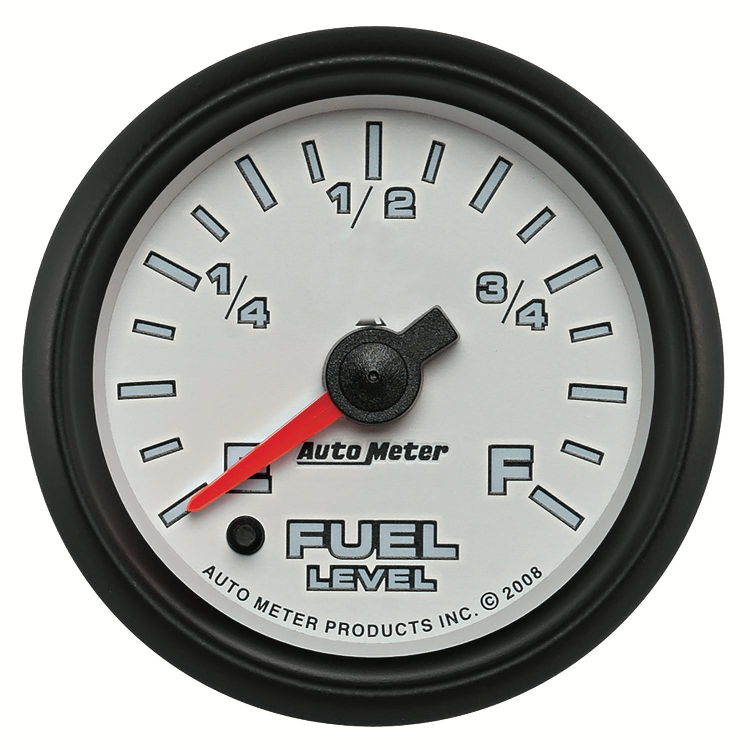 AutoMeter Products 19509 Fuel Level Gauge, White-Pro Cycle, Programmable 2 1/16, 0-280?
