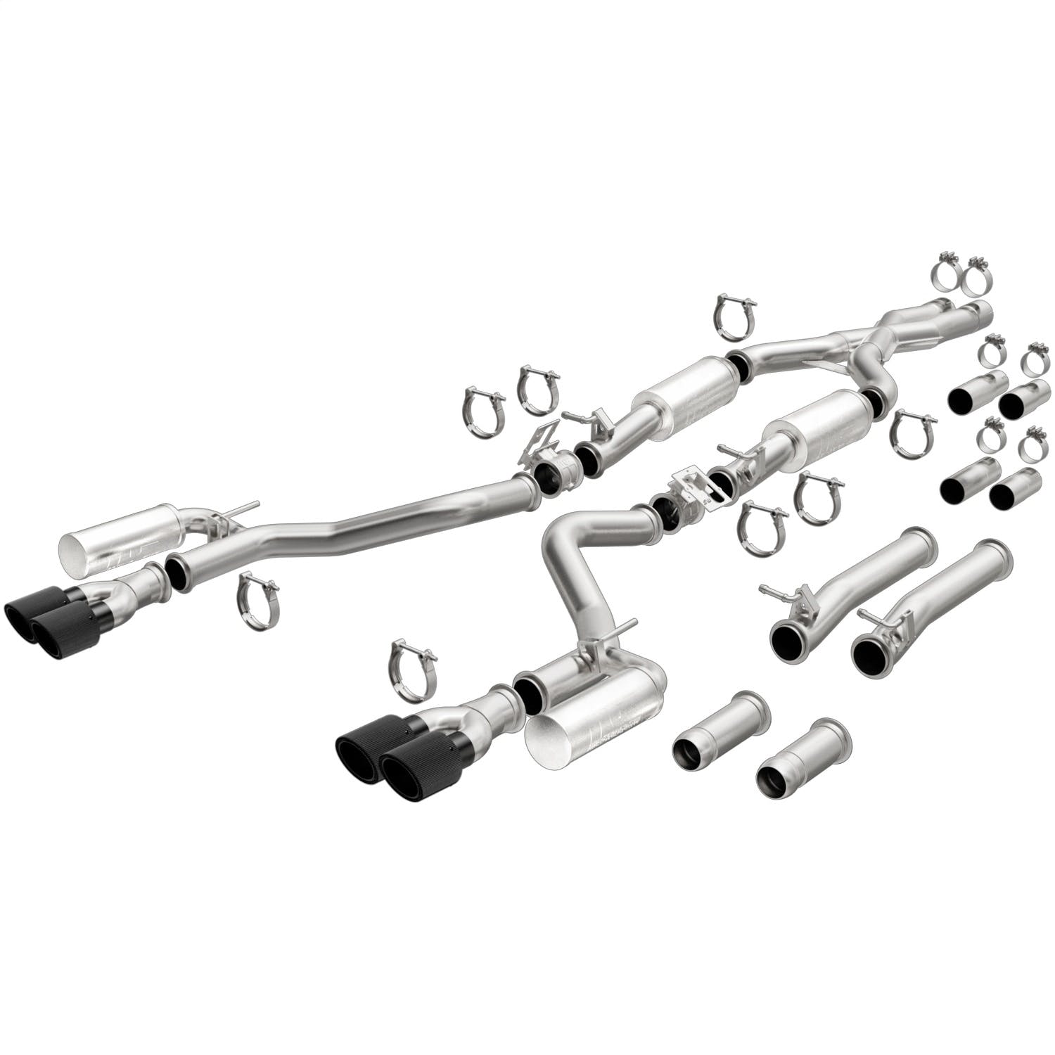 MagnaFlow Exhaust Products 19536 xMOD Series Carbon Fiber Tips Cat-Back System