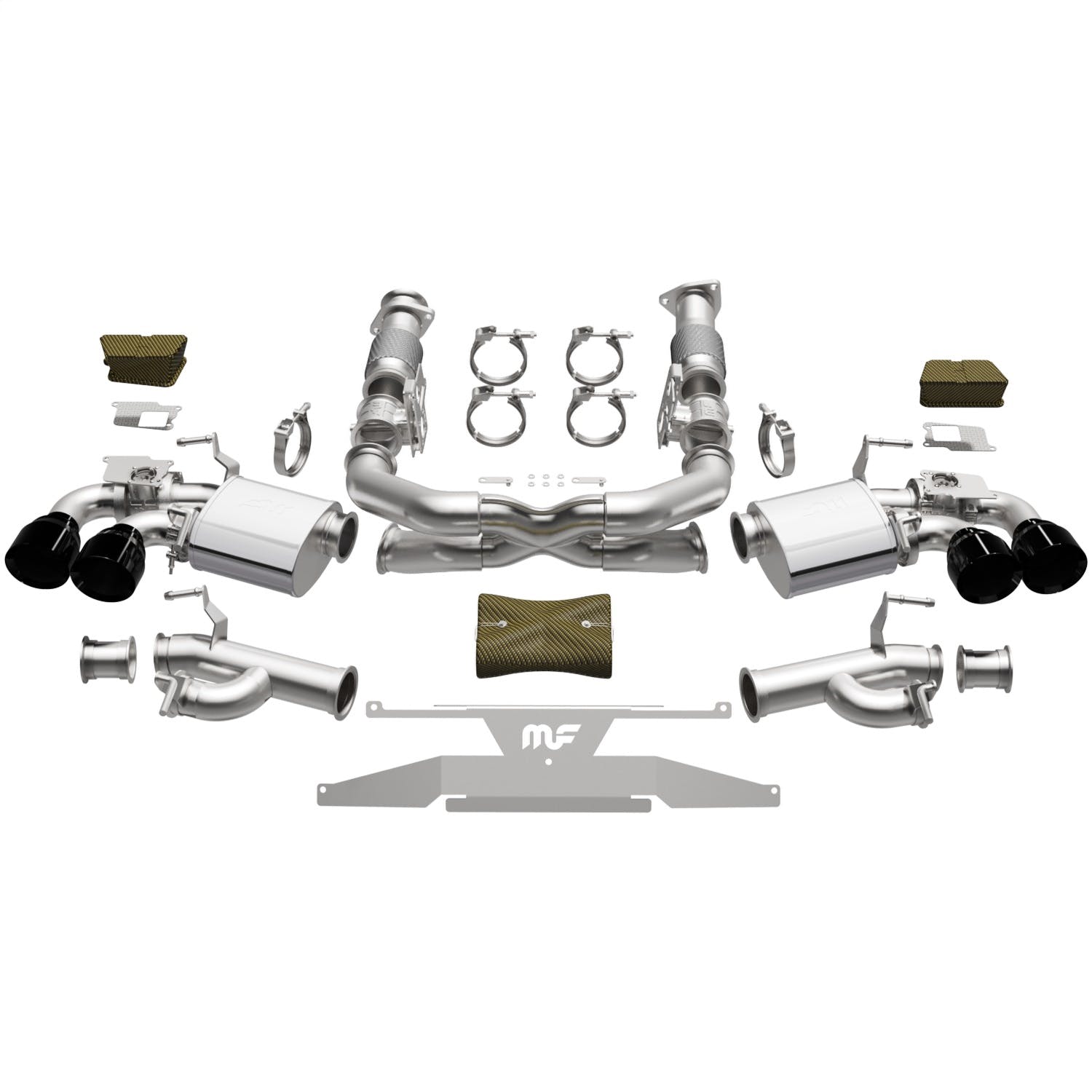 MagnaFlow Exhaust Products 19545 xMOD Series Black Chrome Tips Cat-Back System