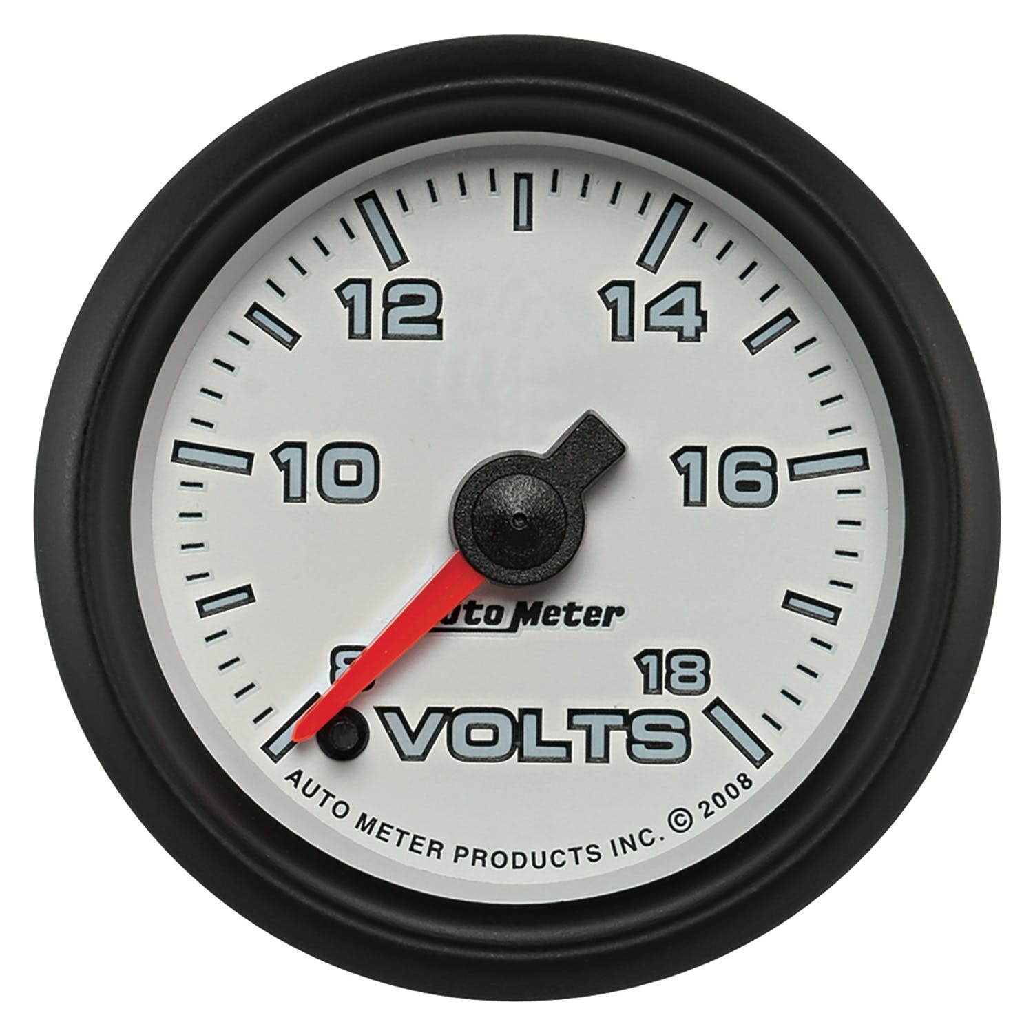 AutoMeter Products 19592 Gauge; Voltmeter; 2 1/16in.; 18V; Digital Stepper Motor; White; Pro-Cycle