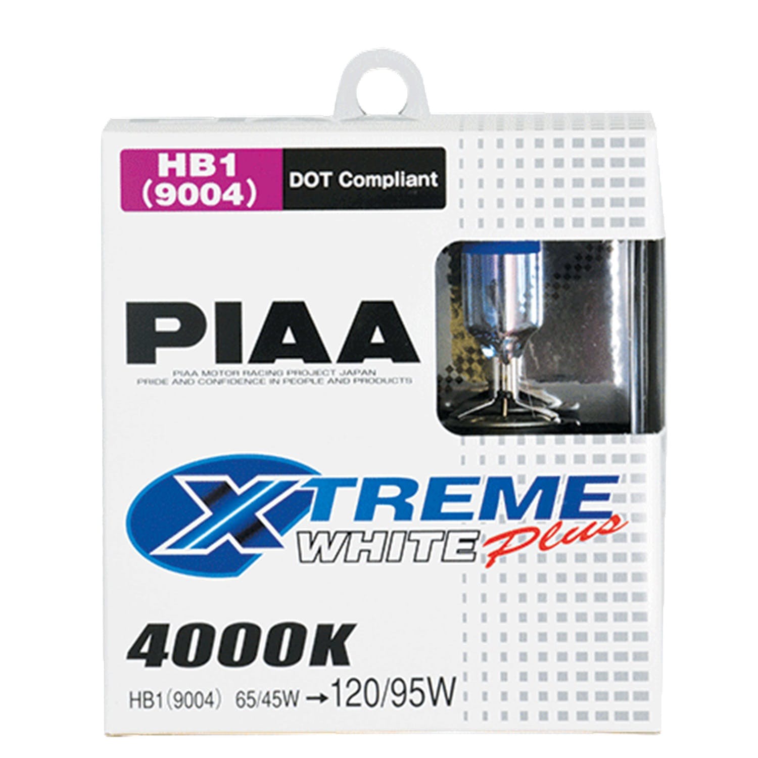 PIAA 19614 9004 (HB1) Xtreme White Plus Twin Pack Halogen Bulbs