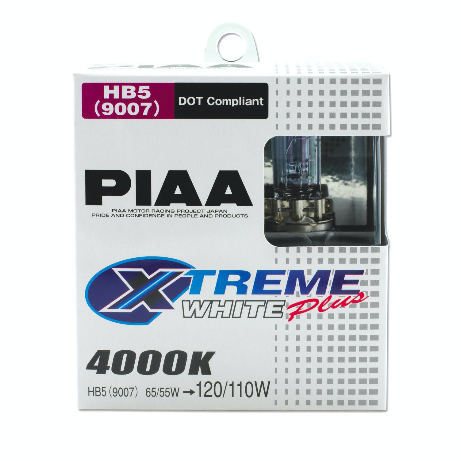 PIAA 19617 9007 (HB5) Xtreme White Plus Twin Pack Halogen Bulbs