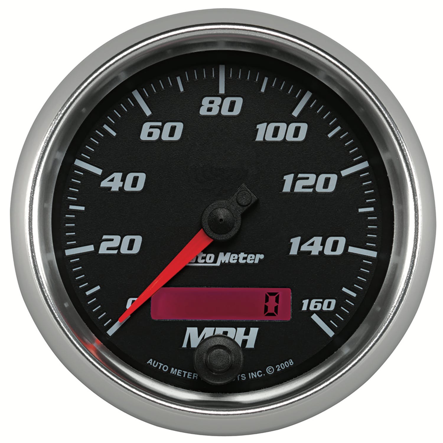 AutoMeter Products 19689 Gauge; Speedometer; 3 3/8in.; 160mph; Elec. Programmable; Black; Pro-Cycle