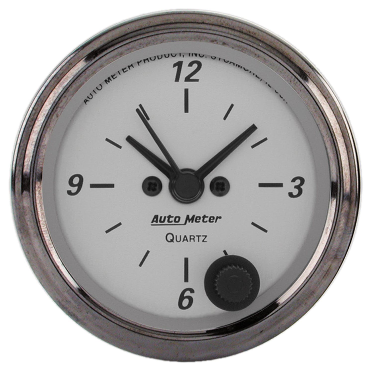 AutoMeter Products 1986 American Platinum Clock 2 1/16 in. Quartz Movement w/Second Hand