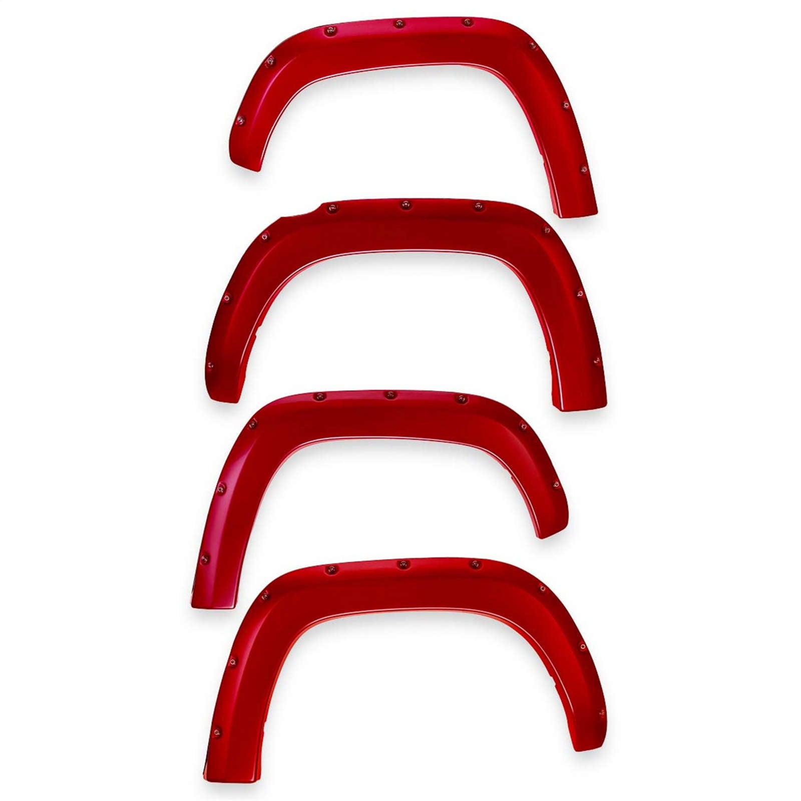 EGR Traditional Bolt-on look Fender Flares 11-16 Ford F-250 & F-350 Super Duty Painted to Code Race Red set of 4
