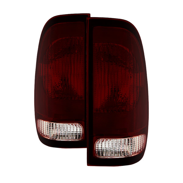 XTUNE POWER 9030994 Ford F150 Styleside 97 03 F250 Light Duty 97 99 F250 F350 SuperDuty 99 07 F450 F550 SuperDuty 99 03 F150 Heritage Styleside 04 OEM Style Tail Lights Red Smoked
