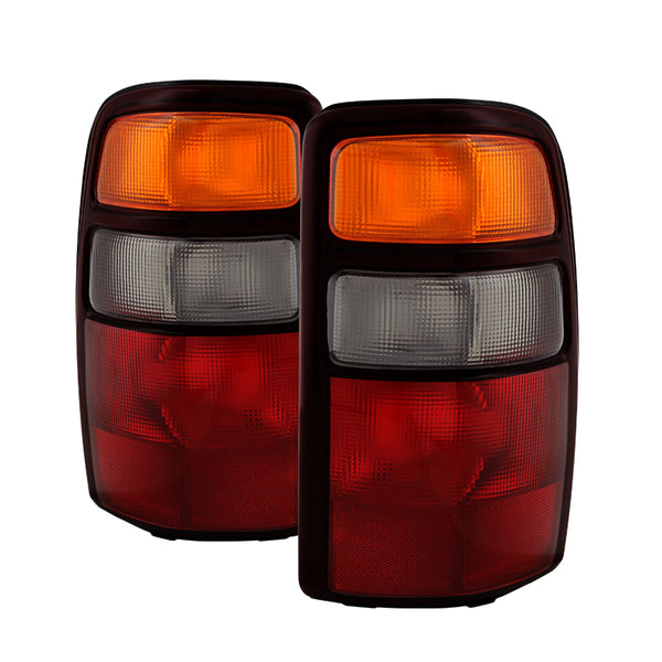 XTUNE POWER 9028816 Chevy Suburban Tahoe 04 06 ( fit 00 03 ) GMC Yukon Models 04 06 ( fit 00 03 ) Tail Lights Without Black Rim OEM