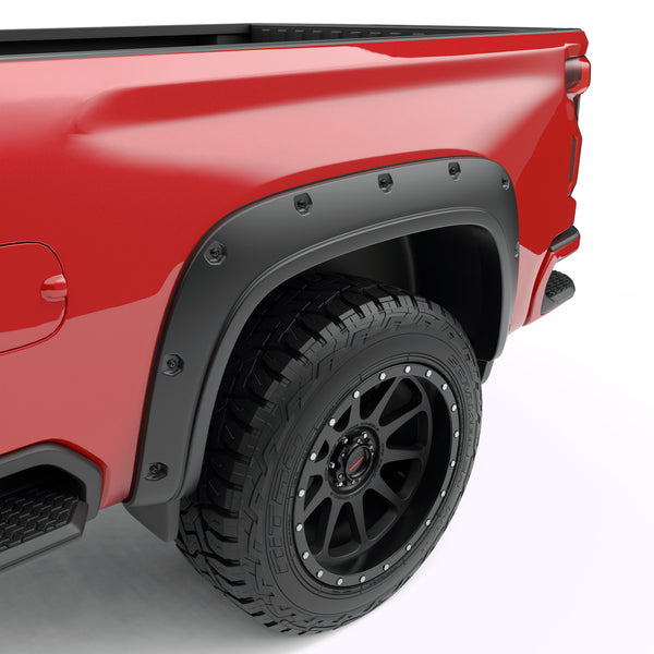 EGR Traditional Bolt-on look Fender Flares with Black-out Bolt Kit 20-22 Chevrolet Silverado 2500HD & 3500HD set of 4