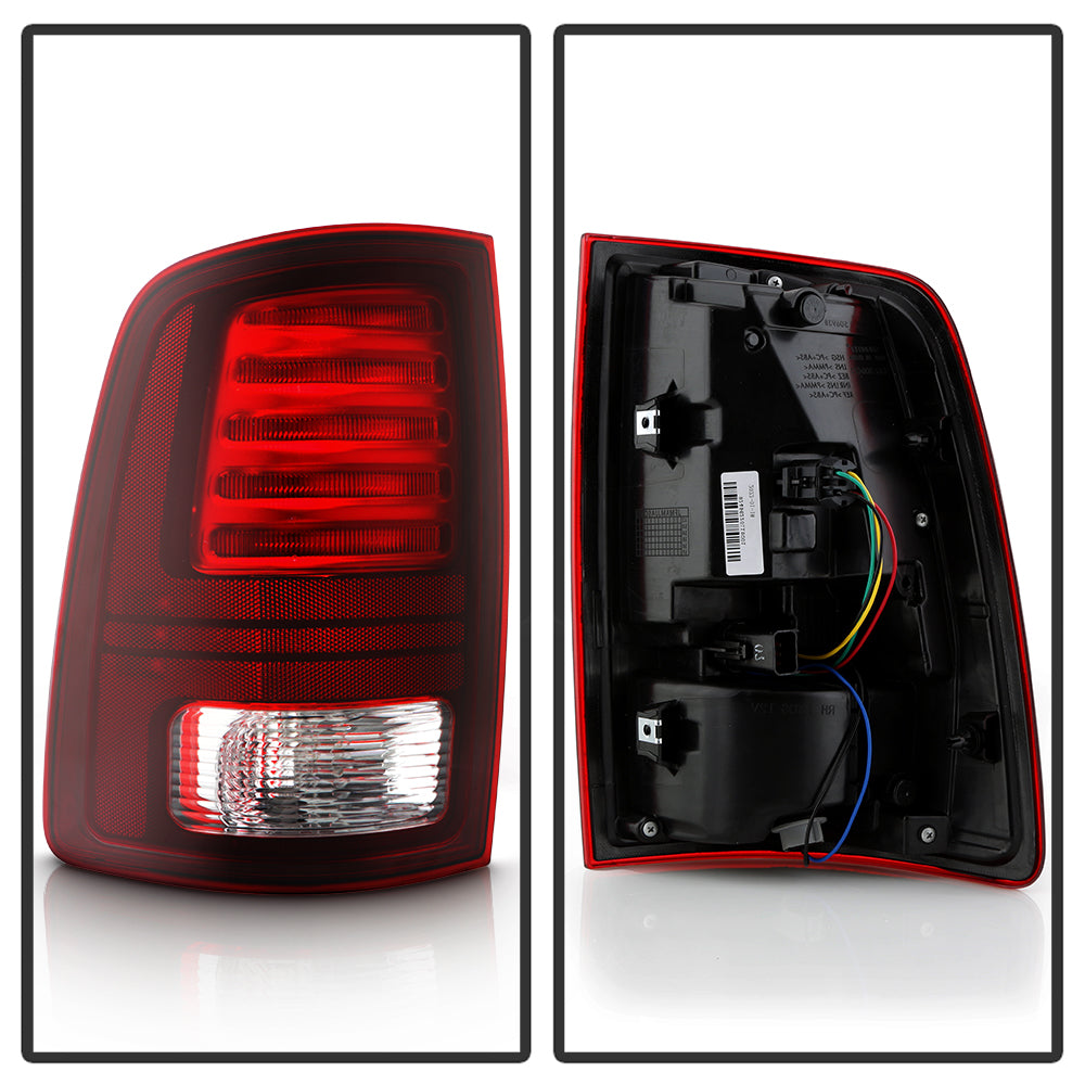 XTUNE POWER 9951251 Dodge Ram 1500 to 3500 Sport 13 18 LED Dark Red Lens Tail lIght Reverse T20(Included) OE Left