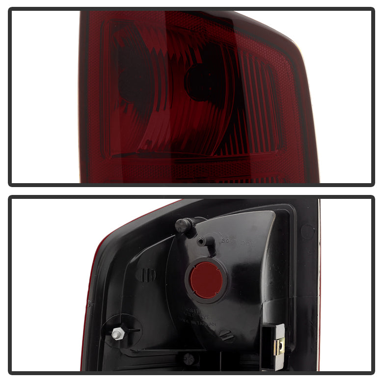 XTUNE POWER 9033551 Dodge Ram 1500 02 06 Ram 2500 3500 03 06 OEM Style Tail Lights Red Smoked