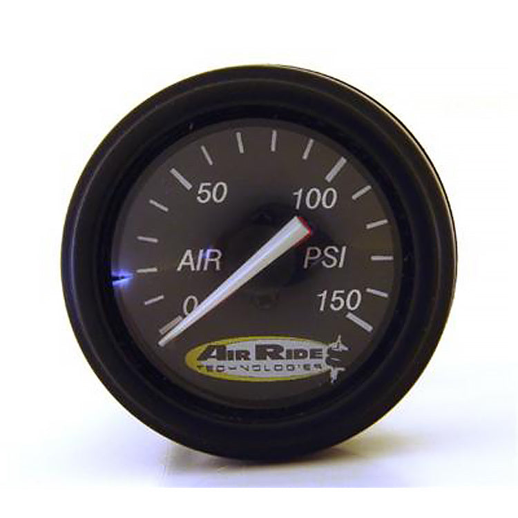Ridetech Air Pressure Gauge, Dual Needle, Black Face - 150psi. 31960003