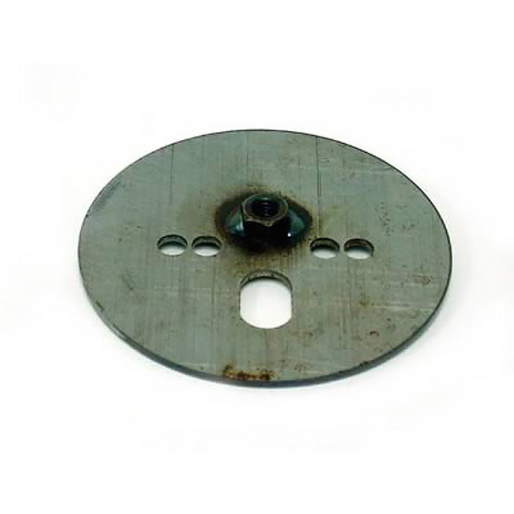 Ridetech Air spring patten plate with 7/16 nut, centered, 1/8" thick x 5.5" O.D. 90000027