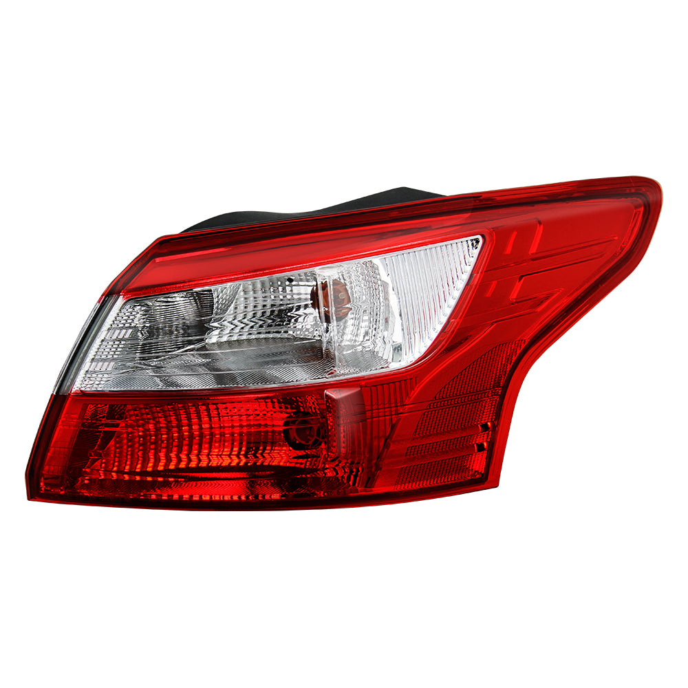 XTUNE POWER 9945779 Ford Focus 12 14 4Dr Passenger Side Tail Lights Signal  PV21W(Included) ; Brake P21(Included) OE Outer Right