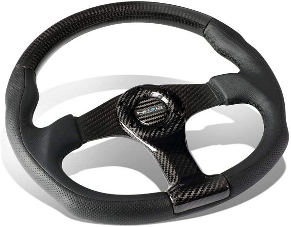 NRG Innovations Carbon Fiber Steering Wheel ST-013CFCF