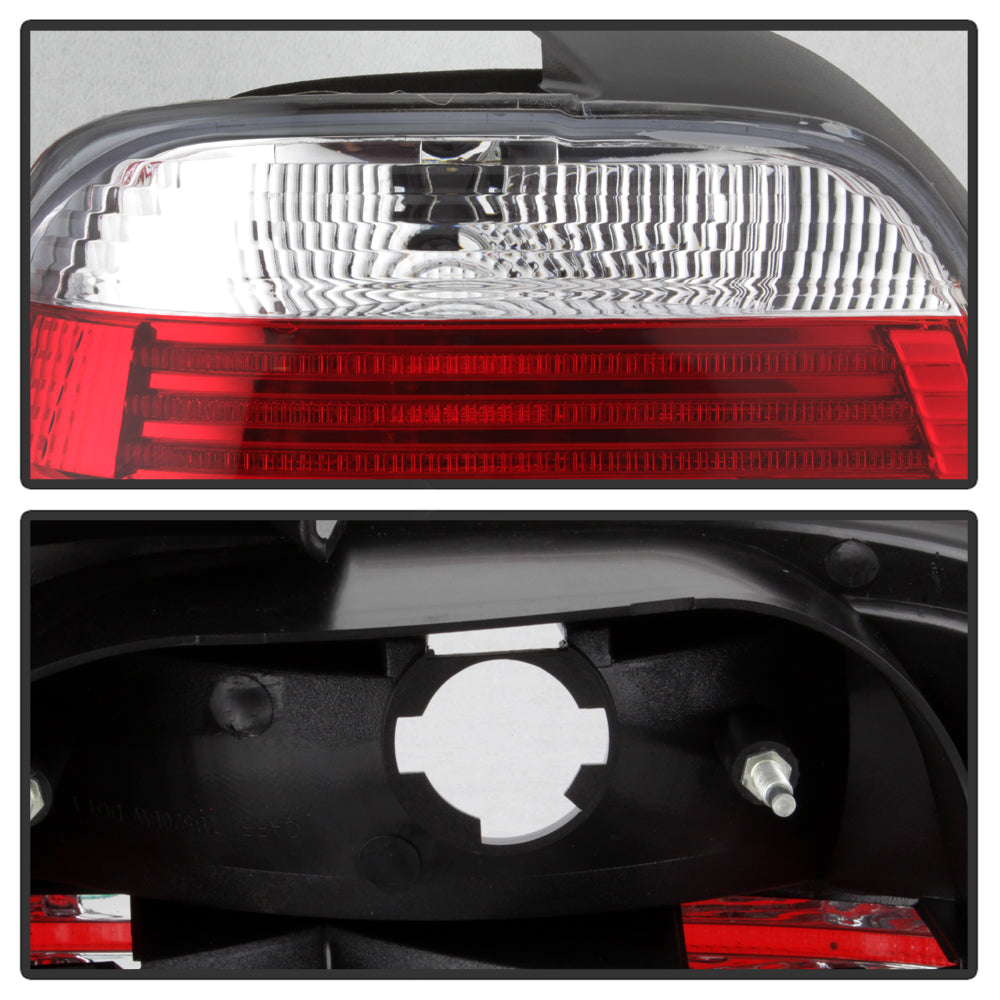 XTUNE POWER 5020574 BMW E39 5 Series 97 00 Tail Light Red Clear