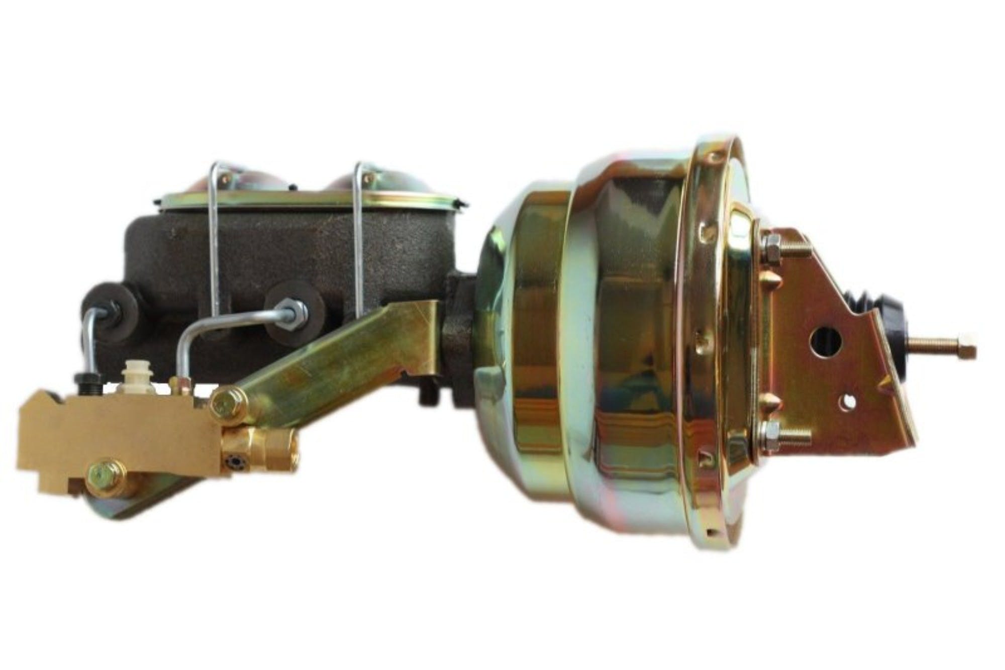 LEED Brakes 1M1A1 8 in Dual Power Booster ,1-1/8in Bore, side valve disc/drum (Zinc)