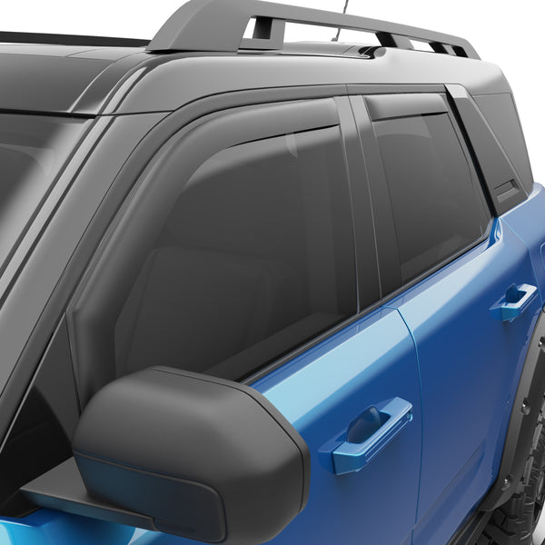 EGR In-channel window visors front & rear set matte black 21-22 Ford Bronco Sport