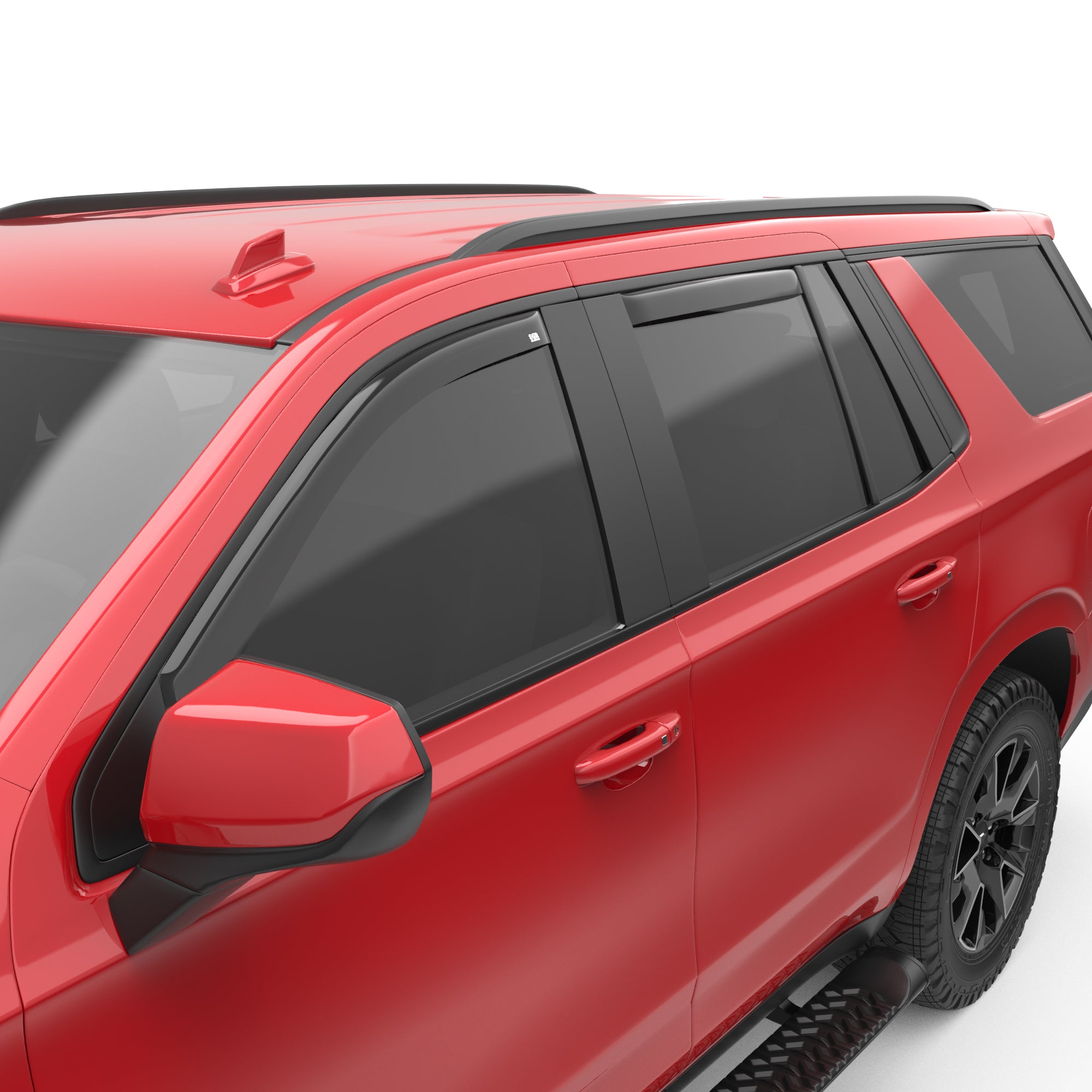 EGR in-channel window visors front & rear set dark smoke 21-22 Chevrolet Tahoe