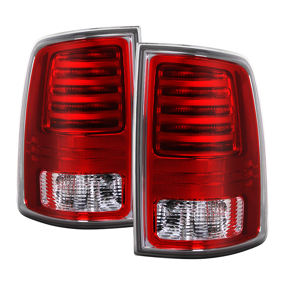 XTUNE POWER 9951305 Halogen Upgrade to OE Chrome Interior LED Tail Light 2009 18 Ram 1500 2500 3500 Reverse T20(Included) OE SET (Come with Harness fit Halogen Model)