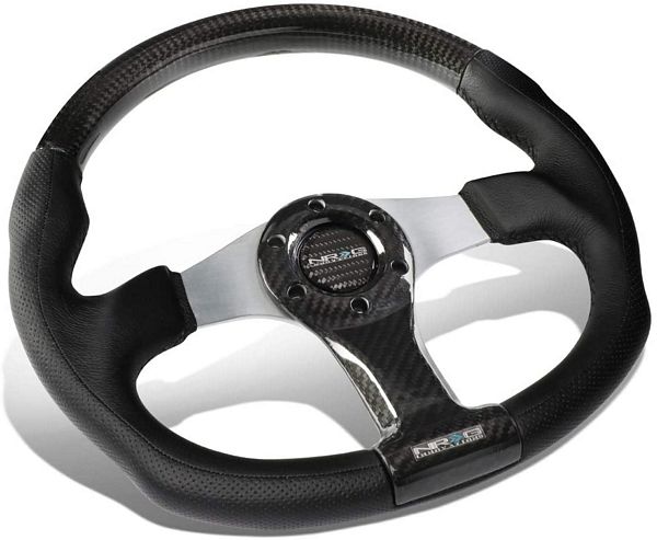 NRG Innovations Carbon Fiber Steering Wheel ST-013CFSL