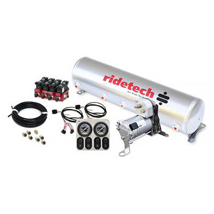 Ridetech RidePro Analog 4 way air suspension control system with 5 gallon tank. 30154100