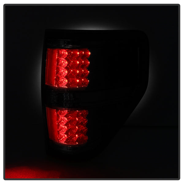 XTUNE POWER 9025648 Ford F150 09 14 LED Tail Lights Signal LED ; Parking LED ; Reveres W16W(Not Included) Smoke