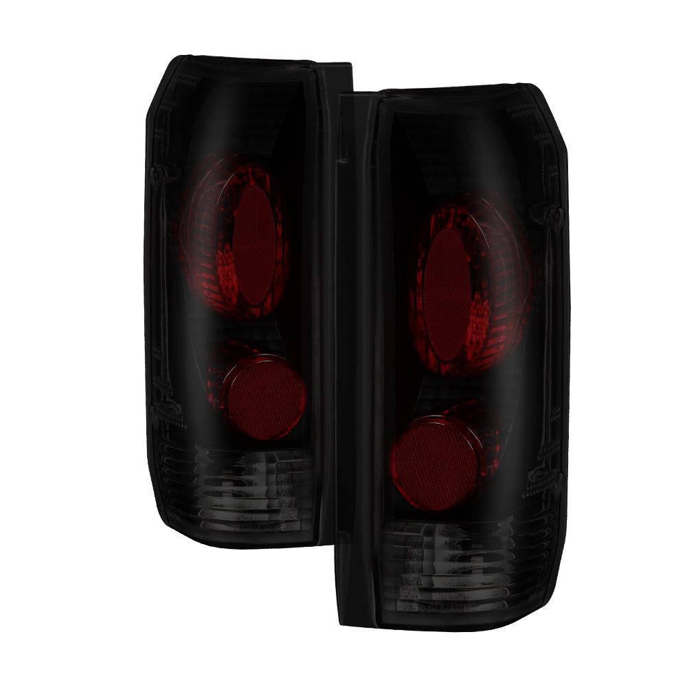 XTUNE POWER 9036989 Ford F150 F250 F350 87 96 Ford Bronco 88 96 Euro Style Tail Lights Black Smoked