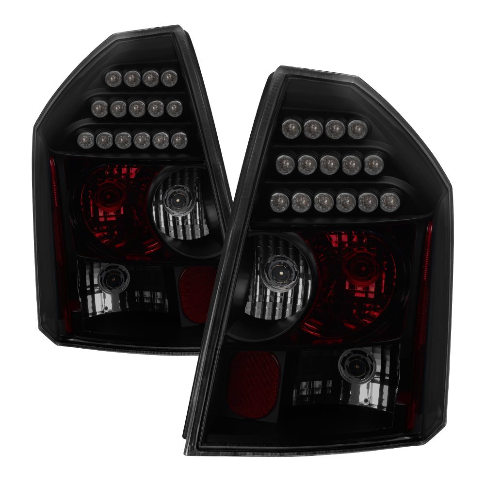 XTUNE POWER 9036897 Chrysler 300C 05 07 ( Will Not Fit 300 300 Limited and Touring Edition Models )LED Tail Lights Black Smoked
