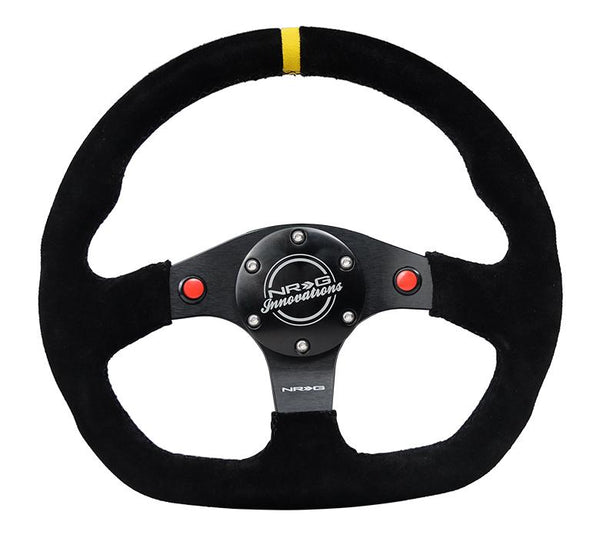 NRG Innovations Reinforced Steering Wheel RST-024D-MB-S-Y