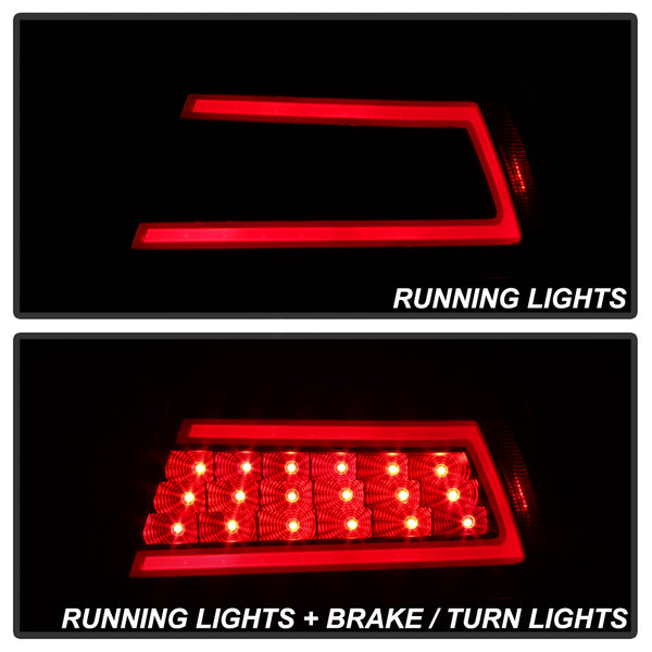 XTUNE POWER 9041662 Ford Fusion 2010 2012 Light Bar LED Tail Lights Black Smoked