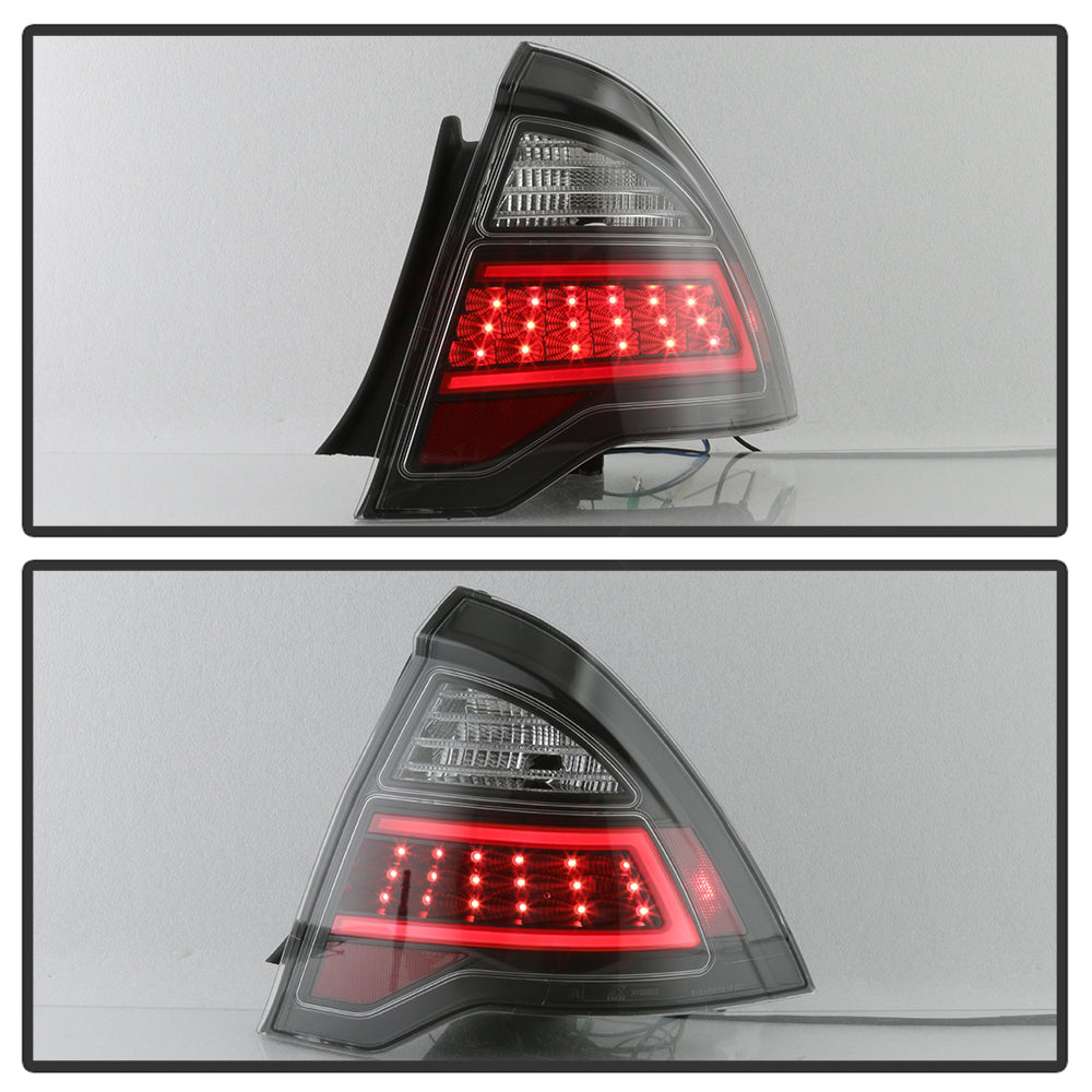 XTUNE POWER 9041655 Ford Fusion 2010 2012 Light Bar LED Tail Lights Black