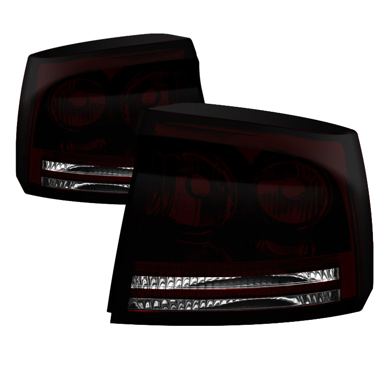 XTUNE POWER 9033131 Dodge Charger 05 08 OEM Style Tail Lights Dark Red