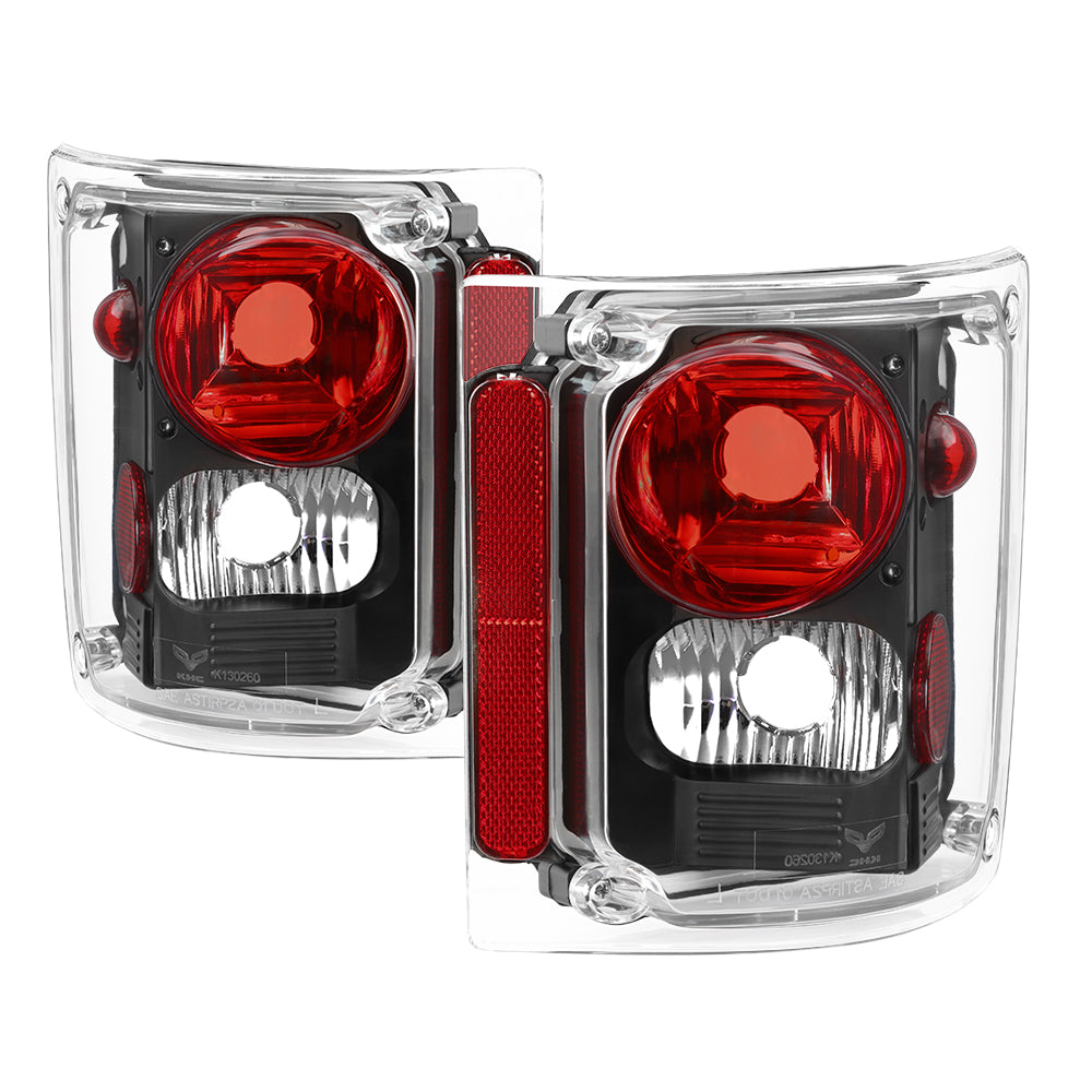 XTUNE POWER 9036514 Chevy Suburban 73 91 GMC Chevy CK Series 73 87 Chevy Blazer 73 91 ( Will Not Fit S10 Blazer ) Euro Style Tail Lights Black