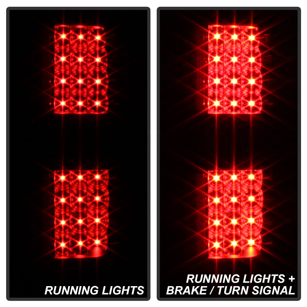 XTUNE POWER 9025624 Ford F150 09 14 LED Tail Lights Signal LED ; Parking LED ; Reveres W16W(Not Included) Black