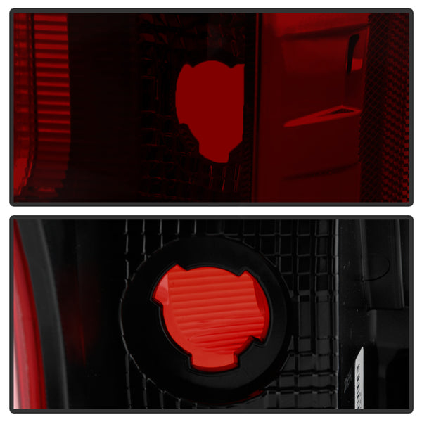 XTUNE POWER 9949333 Ford F250 F350 Superduty 17 19 non Blind Spot Tail Light Signal 3157k(Not Included) ; Reverse W21W(Not Included) ; Brake 3157k(Not Included) OE Red Smoked