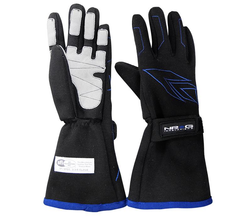 NRG Innovations Racing Gloves(SFI) GS-500BK-M