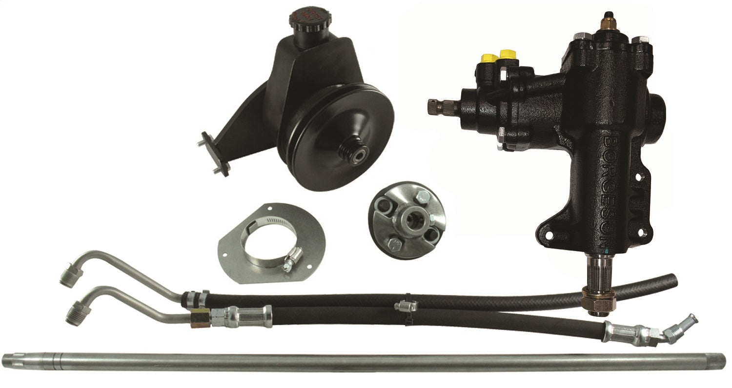 Borgeson P/S Conversion Kit Fits 65-66 Mustang with Manual Steering and 200/250 Inline 6 999026