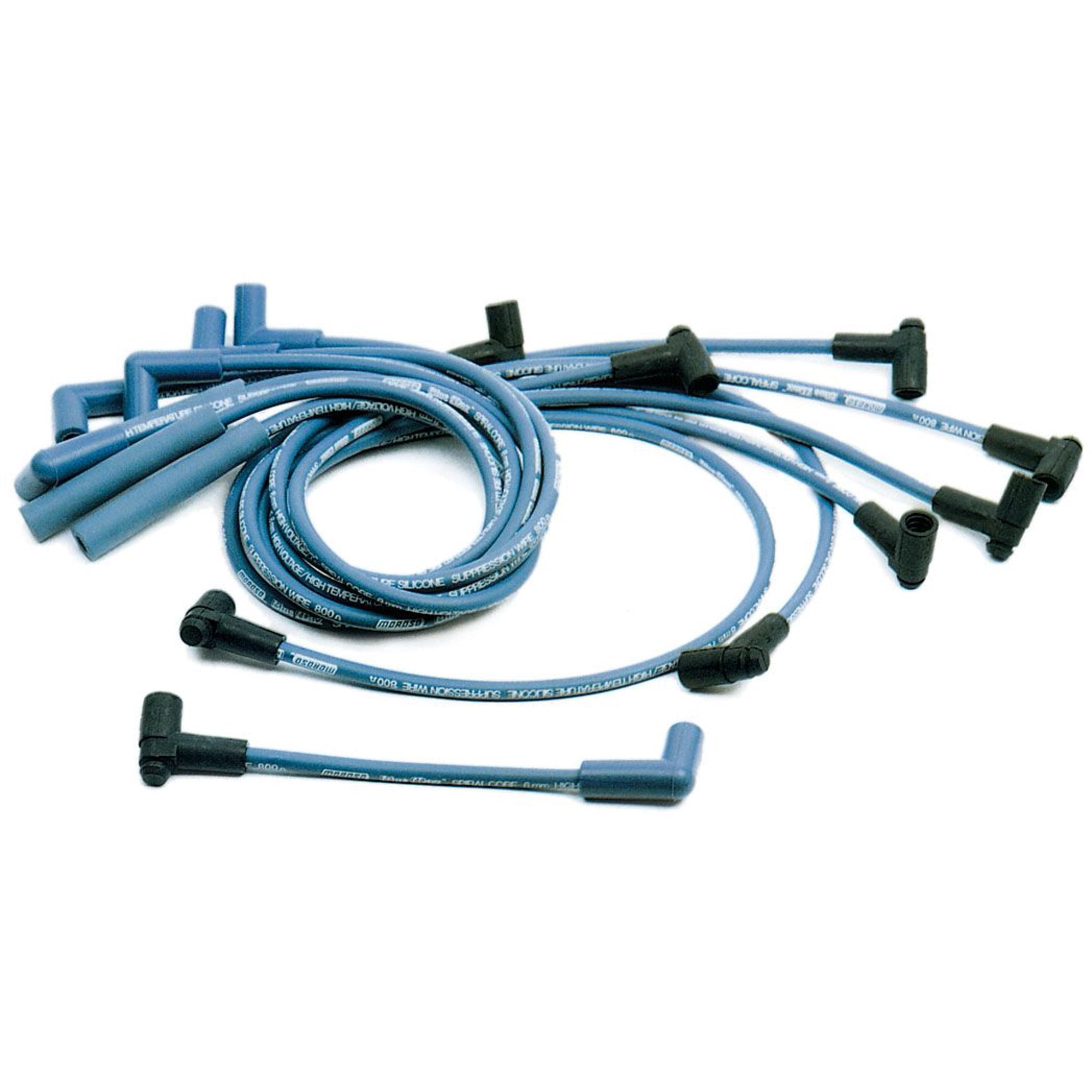 Moroso 72645 Blue Max Spiral Core Custom Wire Set (Blue/Unsleeved/135°/Non-HEI)