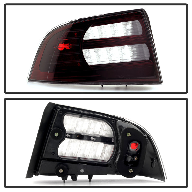XTUNE POWER 9033438 Acura TL 04 08 OEM Style Tail Lights Red Smoked