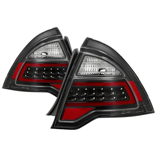 XTUNE POWER 9041655 Ford Fusion 2010 2012 Light Bar LED Tail Lights Black