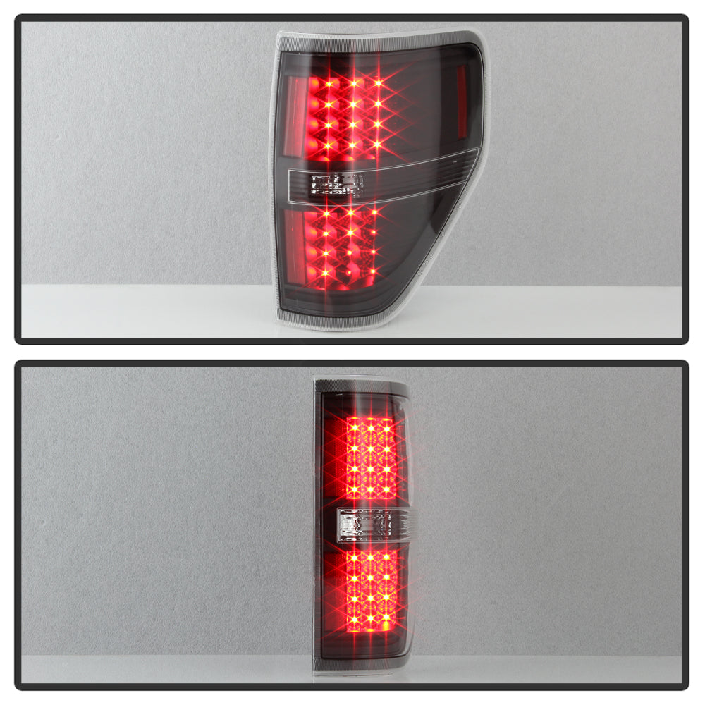 XTUNE POWER 9025624 Ford F150 09 14 LED Tail Lights Signal LED ; Parking LED ; Reveres W16W(Not Included) Black
