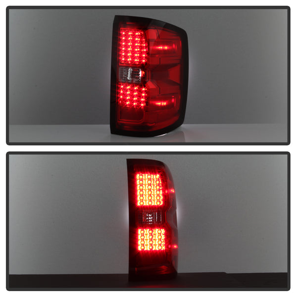 XTUNE POWER 9036569 LED Tail Lights Red Clear