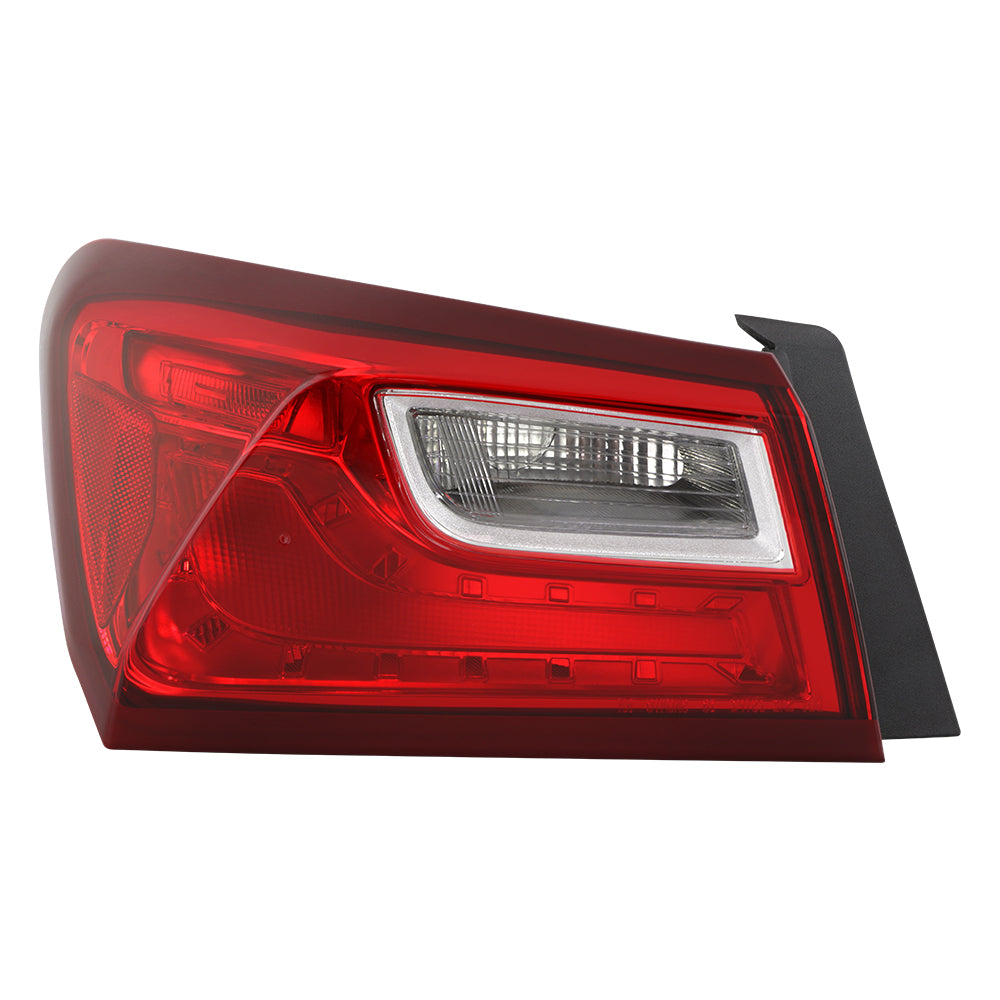XTUNE POWER 9945700 Chevy Malibu 16 18 Driver Side Tail Light Brake 2815(Included) ; Side W5W(Included) OE Outer Left